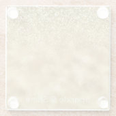Glitter Sparkle Glazen Onderzetter (Achterkant)