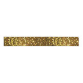 Glitter Sparkle Gold Faux Sequin Grosgrain Lint (Voorkant)