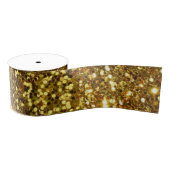 Glitter Sparkle Gold Faux Sequin Grosgrain Lint (Spoel)