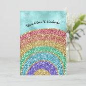 Glitter Sparkle Gold Rainbow (Staand voorkant)