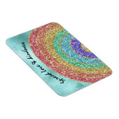 Glitter Sparkle Gold Rainbow Magneet (Rechterzijde)