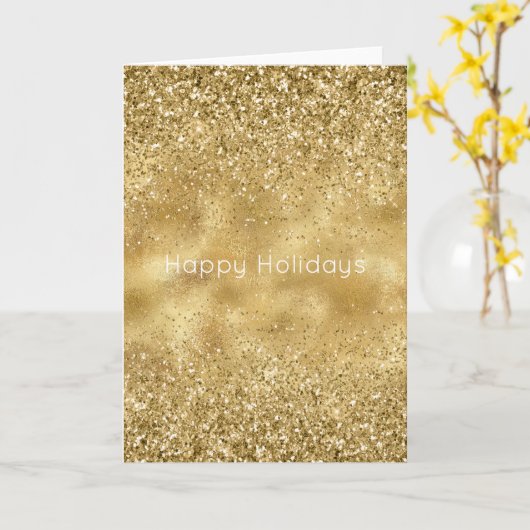 Glitter Sparkle Kaart (Gele Bloem)