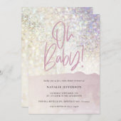 Glitter sparkle, klastige oh baby! douche (Voorkant / Achterkant)