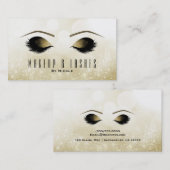 Glitter Sparkle Makeup Eyelashes Beauty Spa Visitekaartje (Voorkant / Achterkant)