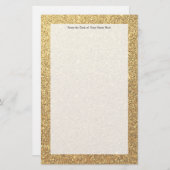 Glitter Sparkle Pattern-achtergrond Briefpapier (Voorkant / Achterkant)