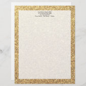 Glitter Sparkle Pattern-achtergrond Custom Briefhoofd (Voorkant / Achterkant)