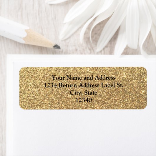 Glitter Sparkle Pattern-achtergrond Etiket (Insitu)