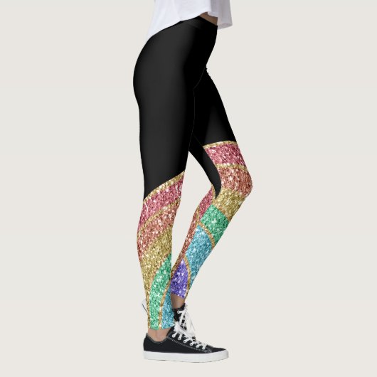 Glitter Sparkle Rainbow Leggings (Rechts)