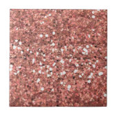 Glitter Sparkle Roze Goud Sequins look Tegeltje (Voorkant)