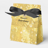 Glitter Sparkle Satin Ribbon op maat Bedankdoosjes (Voorkant Zijde)
