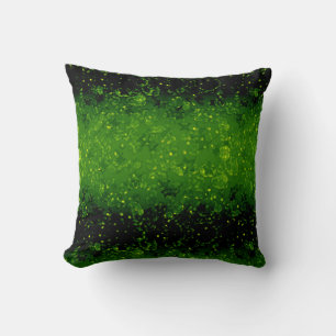 Glitter sparkle seamless confetti green shine dark kussen