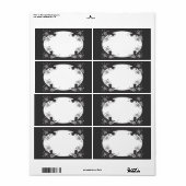 Glitter Sparkle Star Confetti Lights Etiket (Full Sheet)