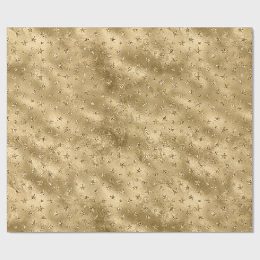 Glitter Sparkle Stars Cadeaupapier (Vlak)