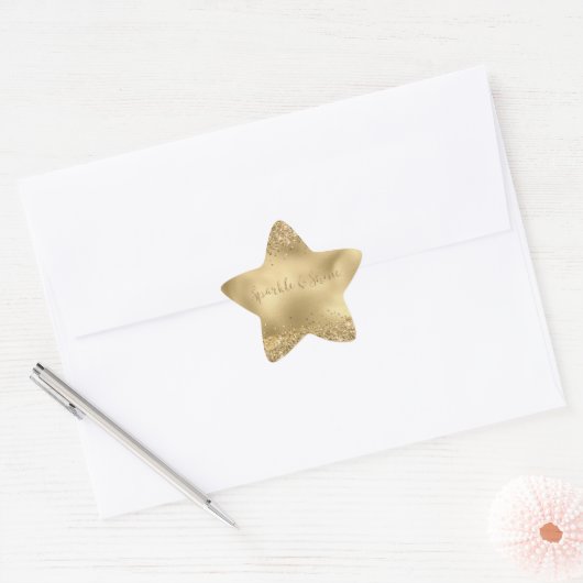 Glitter Sparkle Ster Sticker (Envelop)