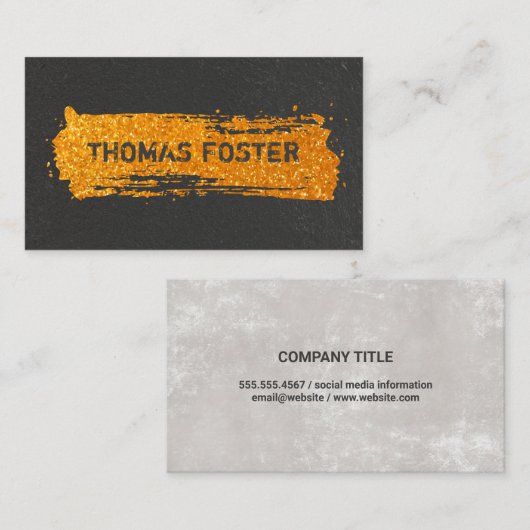 Glitter Sparkle Visitekaartje (Voorkant / Achterkant)