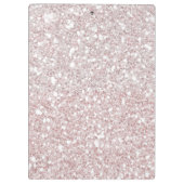 Glitter Sparkle Witte Strepen Modern Gepersonalise Klembord (Achterkant)