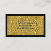 Glitter Sparkle | Zwarte grens Visitekaartje (Achterkant)