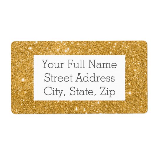Glitter Sparkles Etiket (Voorkant)