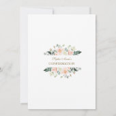 Glitter Sparkles Lijst Flowers Gold-bevestiging Kaart (Achterkant)