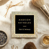 Glitter Sparkles Modern Fashionable Vierkante Visitekaartje