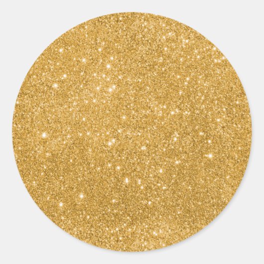Glitter Sparkles Ronde Sticker (Voorkant)
