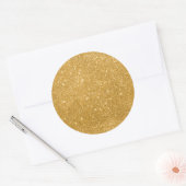 Glitter Sparkles Ronde Sticker (Envelop)