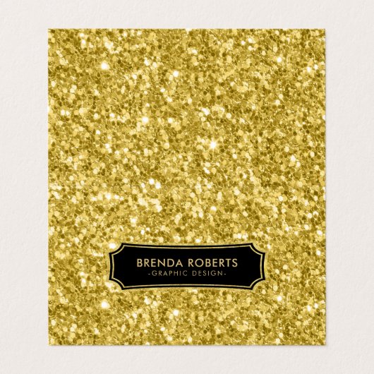 Glitter & Sparkles Visitekaartje (Buitenkant ongevouwen)