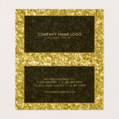 Glitter & Sparkles Visitekaartje (Binnenkant ongevouwen)