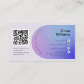 Glitter Sparkling Beauty Salon Make-up Artiest Visitekaartje (Achterkant)