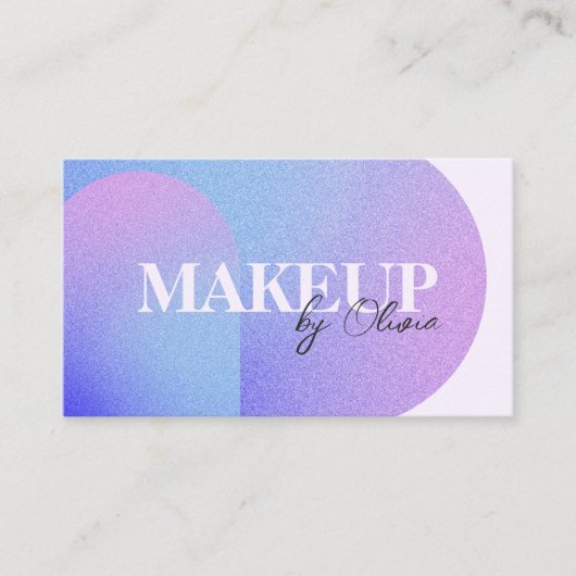 Glitter Sparkling Beauty Salon Make-up Artiest Visitekaartje (Voorkant)