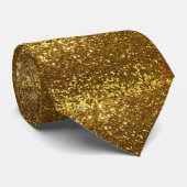 Glitter Sparkly Gold Necktie Stropdas (Opgerold)