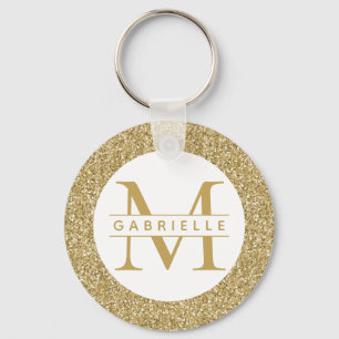 Glitter Sparkly Initialen Sleutelhanger van de Naa