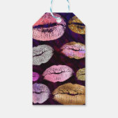 Glitter Sparkly Kiss Lippen Schoonheid Make-up Fav Cadeaulabel (Achterkant)