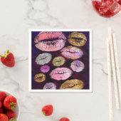 Glitter Sparkly Kiss Lips Beauty Make-up Party Servet (Insitu)