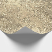 Glitter Sparkly Molten Gold Marble Shiny Metallic Cadeaupapier (Hoek)