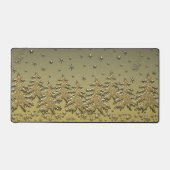 Glitter Sparren bomen, sneeuwvlokken, sterrenhemel Bureaumat (Voorkant)