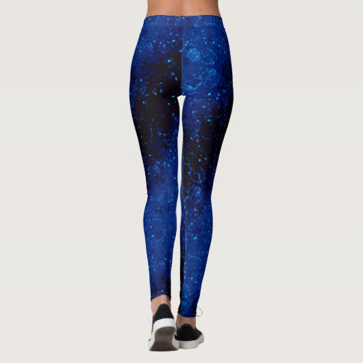 Glitter sparren naadloze confetti marshine donker leggings (Achterkant)