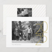 Glitter Speels 2025 Foto Feestdagenkaart (Voorkant / Achterkant)