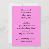 Glitter Spider Vines Gothic Lolita Sweet 16 Kaart (Achterkant)