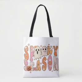 Glitter Spooky Season Halloween Canvas tas