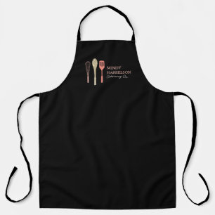 Glitter Spoon Whisk Spatula Catering Logo Schort
