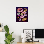 Glitter Sprankelende Kus Lippen Schoonheid Make-up Poster (Thuiskantoor)