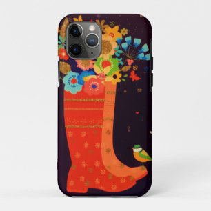 Glitter Spring Bird Flowers Butterfly Blossom Case-Mate iPhone Case