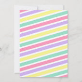 Glitter Sprinkle Donuts Verjaardag uitnodiging (Achterkant)