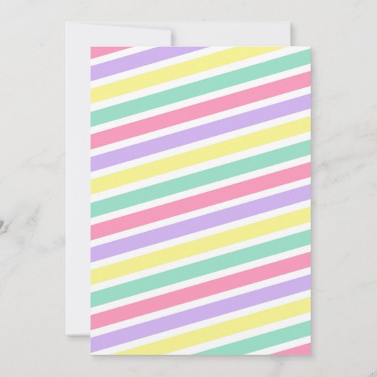 Glitter Sprinkle Donuts Verjaardag uitnodiging (Achterkant)