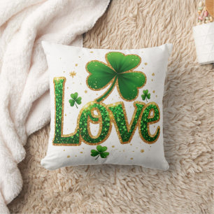 Glitter St. Patrick's Day Design Kussen