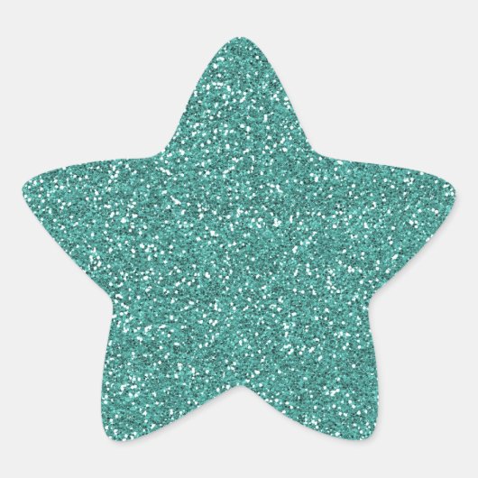 GLITTER STAR BABY SHOWER STICKER (Voorkant)