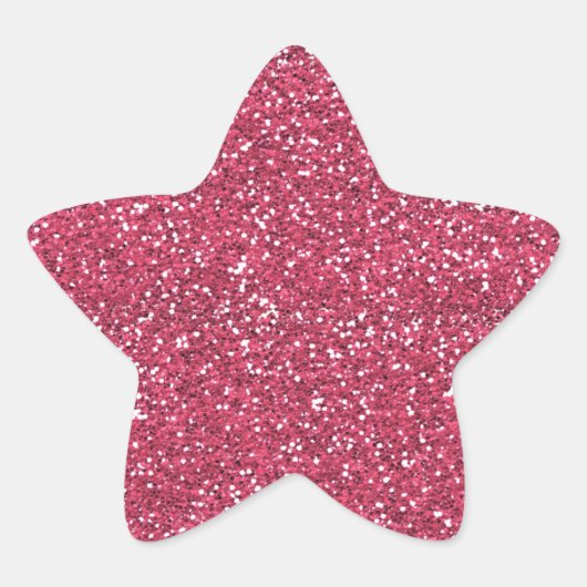 GLITTER STAR BABY SHOWER STICKER (Voorkant)