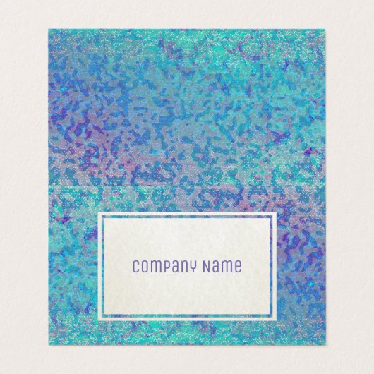 Glitter Star Dust, gevouwen Visitekaartje (Buitenkant ongevouwen)