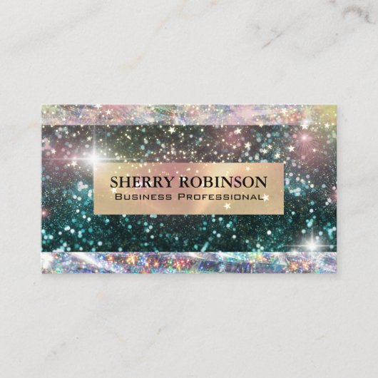 Glitter | Star Dust | Shimmer Visitekaartje (Voorkant)